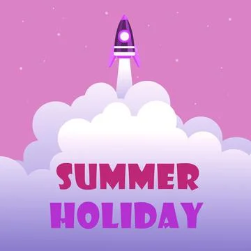 Text caption presenting Summer Holiday. Internet Concept special period of time Stockillustratie