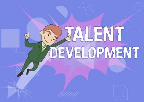 Text caption presenting Talent Development. Internet Concept Building Skills Ilustración de archivo