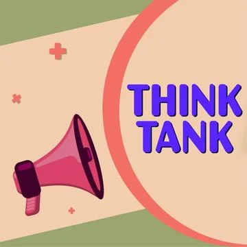 Text caption presenting Think Tank. Internet Concept Thinking of Innovative Stock Illustration