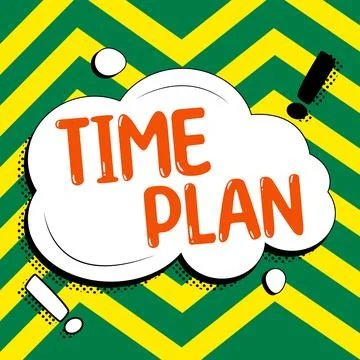 Text caption presenting Time Plan. Internet Concept a system for paying for Ilustração Stock