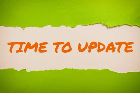 Text caption presenting Time To Update. Business concept System software update Stock Photos