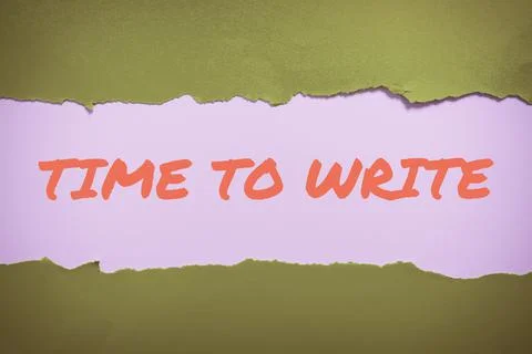 Text caption presenting Time To Write. Word for Stop abuse gender violence 스톡 사진