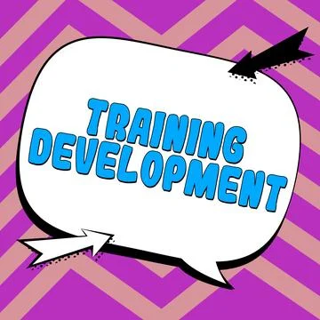 Text caption presenting Training Development. Business idea Learn and Expand Stock Illustration