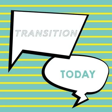 Text caption presenting Transition. Internet Concept a dramatic or sweeping Stock-Illustration