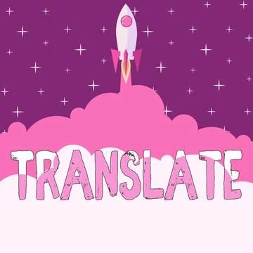 Text caption presenting Translate. Business overview Another word with same Stock Illustration