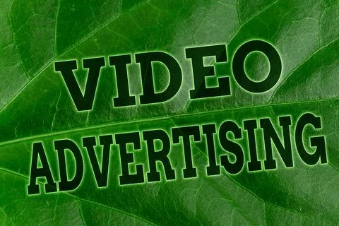 Text caption presenting Video Advertising. Conceptual photo encompasses online Stock Photos