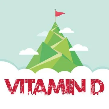 Text caption presenting Vitamin D. Internet Concept Nutrient responsible for Illustrazione stock