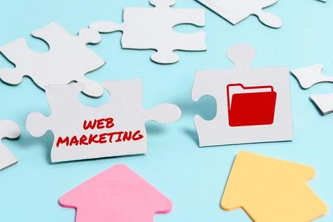 Text caption presenting Web Marketing. Business concept Electronic commerce 库存照片