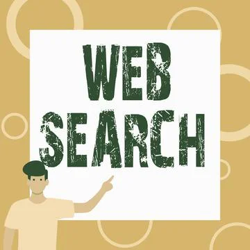 Text caption presenting Web Search. Business approach software system designed イラスト素材