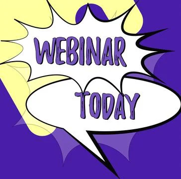 Text caption presenting Webinar. Business concept engaging online event where a Stock Illustration