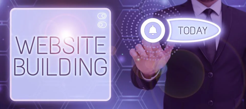 Text caption presenting Website Building. Business idea site is constructed 스톡 사진