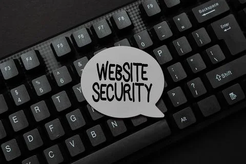 Text caption presenting Website Security. Business concept critical component to 스톡 사진