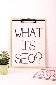 Text caption presenting What Is Seo. Conceptual photo Search Engine Keywording 写真素材