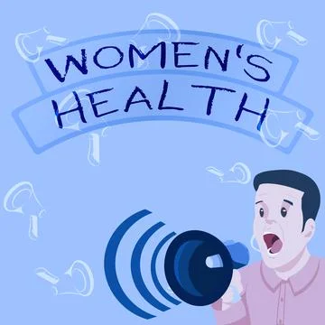 Text caption presenting Women S Health. Business showcase Women s is physical Illustrazione stock