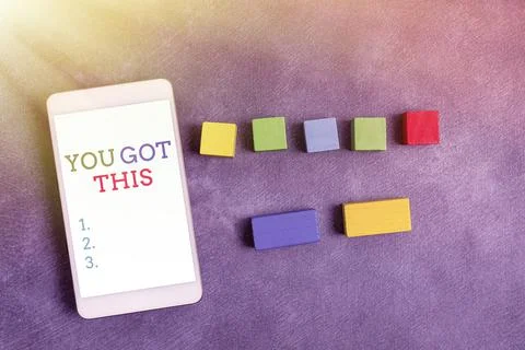 Text caption presenting You Got This. Business approach to encourage someone to 写真素材