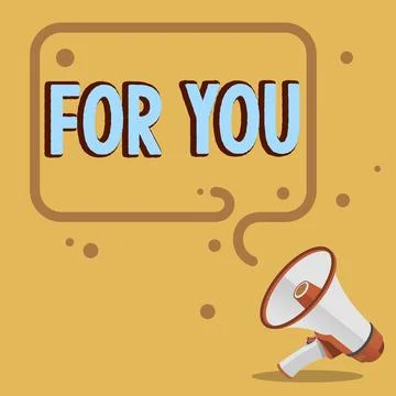 Text caption presenting For You. Internet Concept Gift specially made special Illustrazione stock