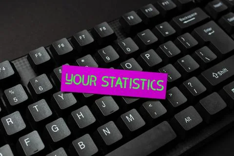 Text caption presenting Your Statistics. Concept meaning Your Statistics Filling 스톡 사진