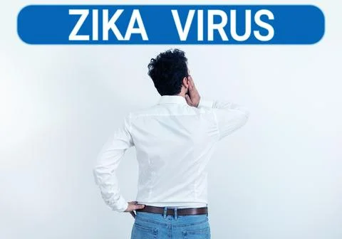 Text caption presenting Zika Virus. Business showcase caused by a virus Stock Photos