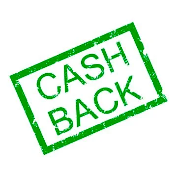 Text cash back in frame rubber stamp Stock Illustration