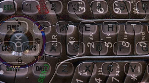 Text Cell Phone Composite HD Stock Footage 40713795
