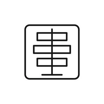 Text Center Align Icon for Formatting Documents Illustrazione stock