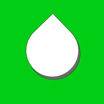 Text chat balloon green background illustration Stock Illustration