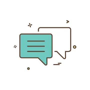Text chat bubble icon vector design イラスト素材