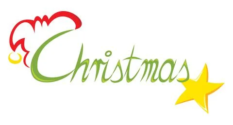 Text Christmas Stock Illustration