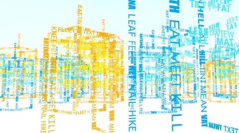 Text City (HD) Video stock 7741910