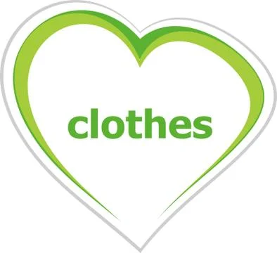 Text Clothes. Business concept Stock Illustration