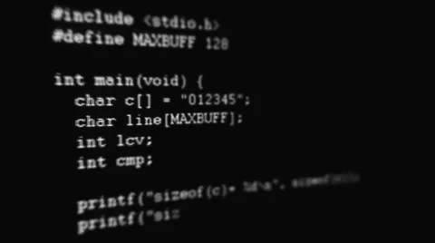 Text coding animation on black background Stock Footage 55385803