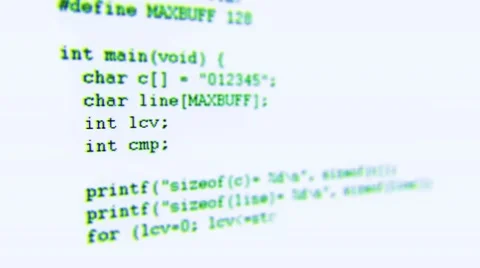 Text coding animation on white background Stock Footage 55385811