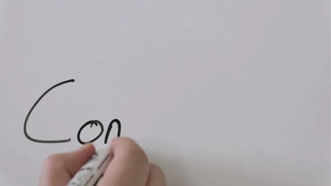 Text of condition handwriting on white board Stock Footage 144995743