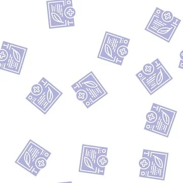 Text content ugc glyph seamless pattern Stock Illustration