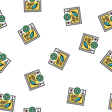 Text content ugc vector seamless pattern Stock Illustration