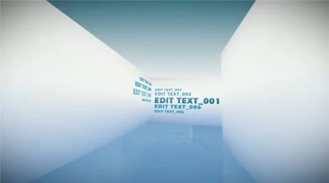 Text Corridor Stock After Effects