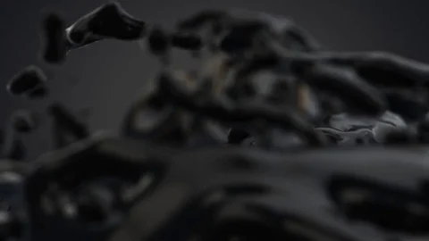 Text Covered in Splashing Oil Stock-Footage 72651032