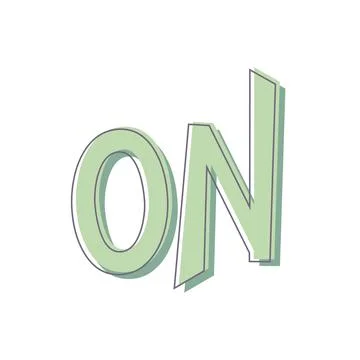 On text creative design. Stock Illustration