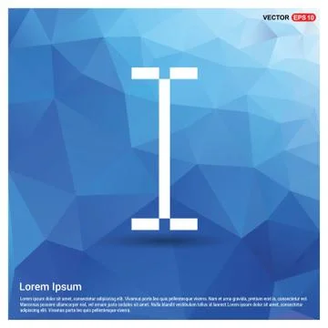 Text Cursor Icon Stock Illustration