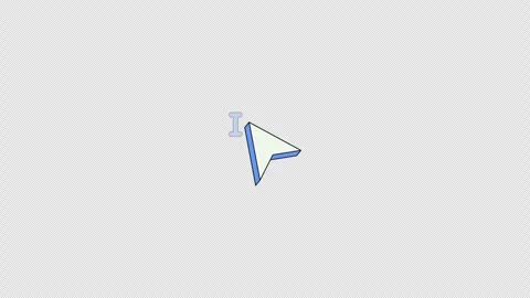 Text cursor pointer neubrutalism UI element animation Stock Footage 337540712