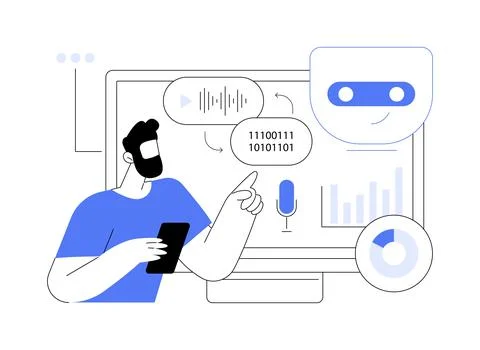 Text Data Analysis with NLP abstract concept vector illustration. Illustrazione stock