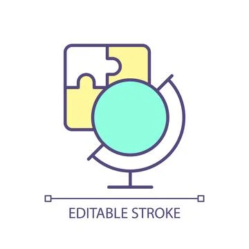 Text data collection RGB color icon Illustrazione stock