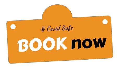 Text design animation Book now. Yellow button Stock Footage 153399213