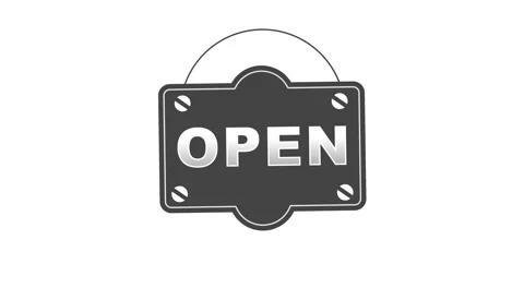 Text design animation Open. Stock Footage 164183885