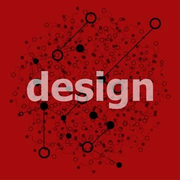 Text Design. web design concept . Abstract background with connecting dots an 스톡 일러스트