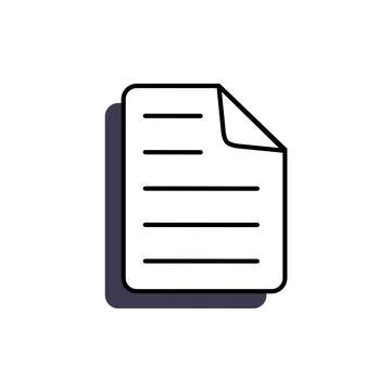 A text document is an element of the old pc windows 90s interface. In retro v Stock Illustration