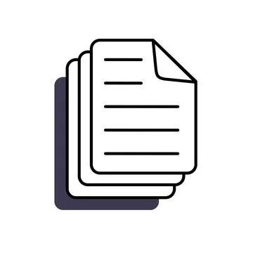 A text document is an element of the old pc windows 90s interface. In retro v Stock Illustration