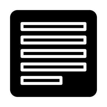 Text document icon. Concept of writing, editing, and communication. Illustrazione stock