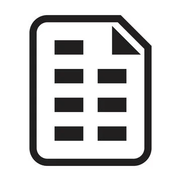 Text document icon vector data and information for business and finance Stock Illustration