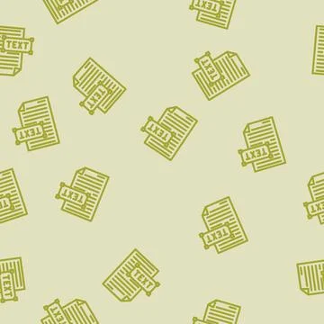 Text document natural language processing nlp line vector seamless pattern Stock Illustration